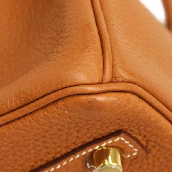 Hermes Birkin 30 handbag, Taurillon Novillo leather, gold, C stamp, women's. - Picture 6 of 13